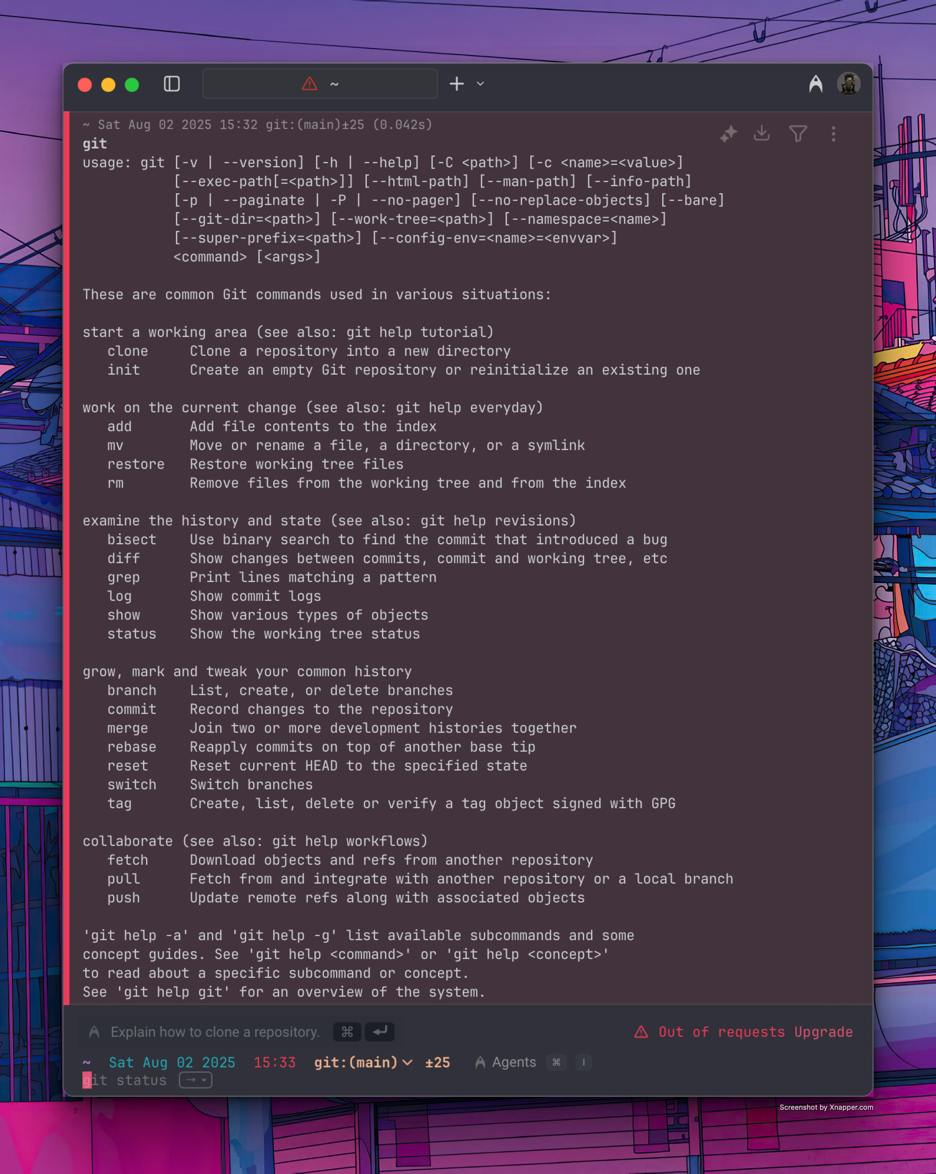 git terminal commands